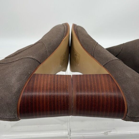 Urban Outfitters UO Sasha Whip Stitch Suede Ankle Boot Size 8M Taupe - Picture 15 of 16